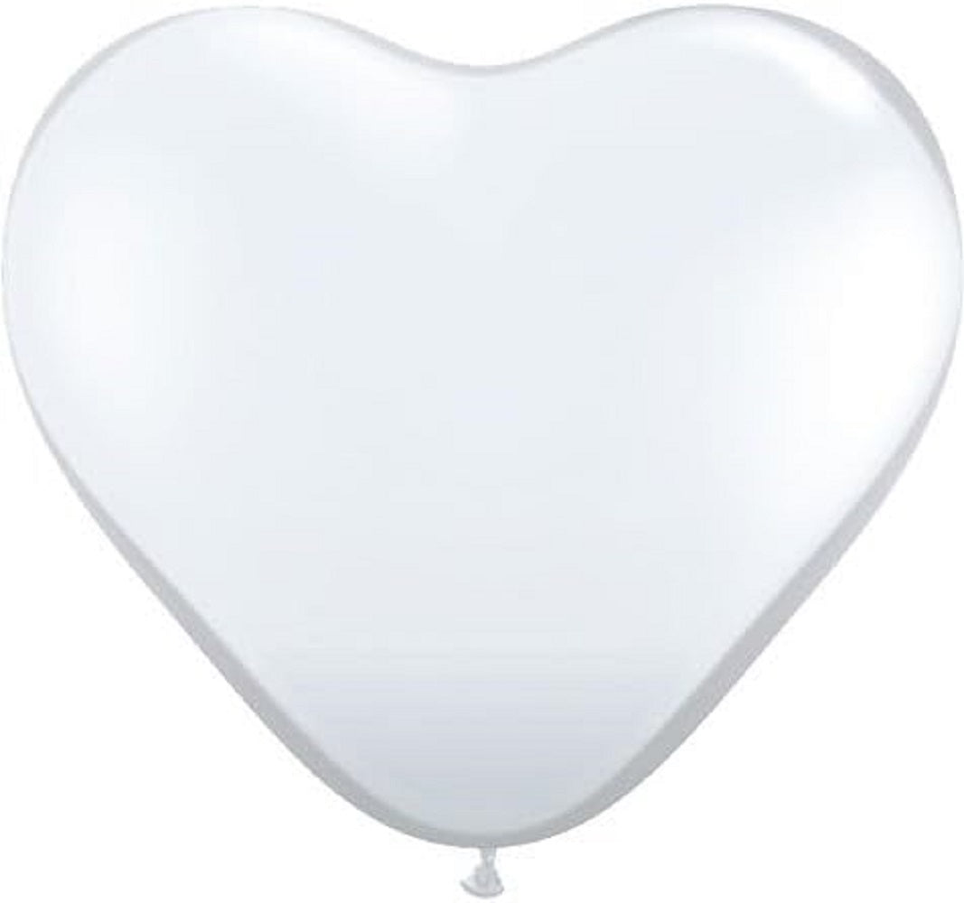 PMU 6in Heart Shape Latex Balloons for party supplies and decorations