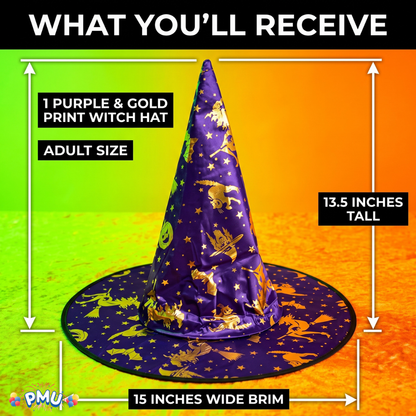 PMU Halloween Party Accessories Decoration Costume Witch Hats