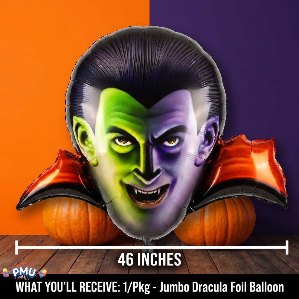 PMU Halloween Mylar Foil Balloons for Halloween Party Decorations, Haunted House, Photo Booth & Spooky Celebrations