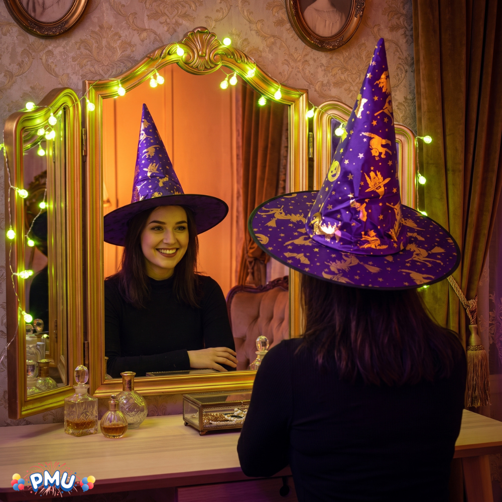 PMU Halloween Party Accessories Decoration Costume Witch Hats