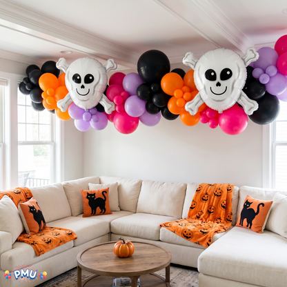 PMU Halloween Foil Balloons 18 Inch, Fun Mylar Balloons for Halloween Party Décor