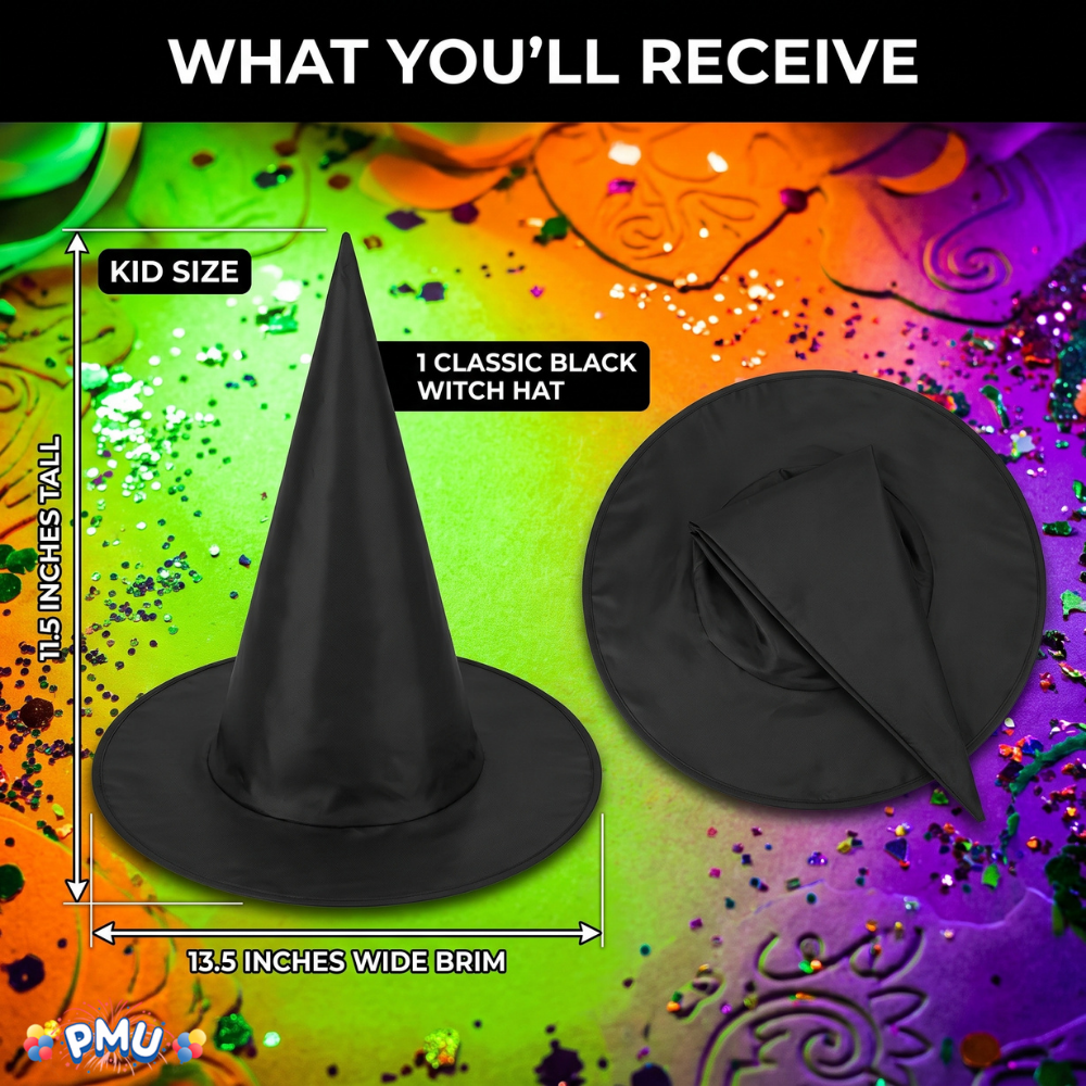 PMU Halloween Party Accessories Decoration Costume Witch Hats