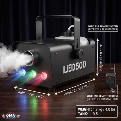PMU GroundCloud Low-Lying Fog Emitter - Great for Halloween Decorations, Graveyards and Dance Floors Theme Effect