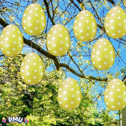 PMU Easter Celebrations Blow Molded Easter Eggs Decorations 16 inch - Lawn Decoration, Easter Party Accessories