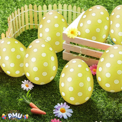 PMU Easter Celebrations Blow Molded Easter Eggs Decorations 16 inch - Lawn Decoration, Easter Party Accessories