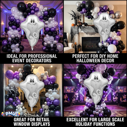 PMU Halloween Mylar Foil Balloons for Halloween Party Decorations, Haunted House, Photo Booth & Spooky Celebrations