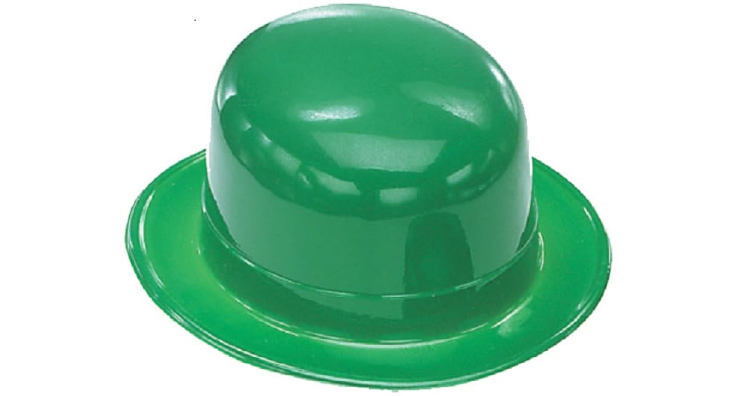 PMU St. Patrick's Day Headwear Decorations and Party Supplies - Plastic Top Hat with Shamrock - Irish Costume, Party Accessory