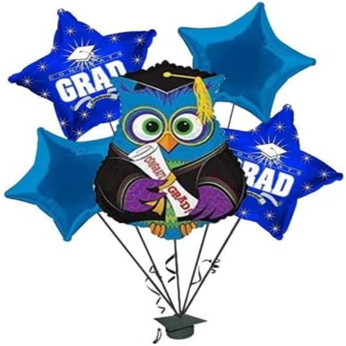 PMU Graduation Congrats Grad Balloon Bouquet (5/Pkg) Pkg/1