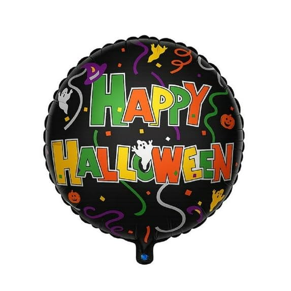 PMU Halloween Foil Balloons 18 Inch, Fun Mylar Balloons for Halloween Party Décor