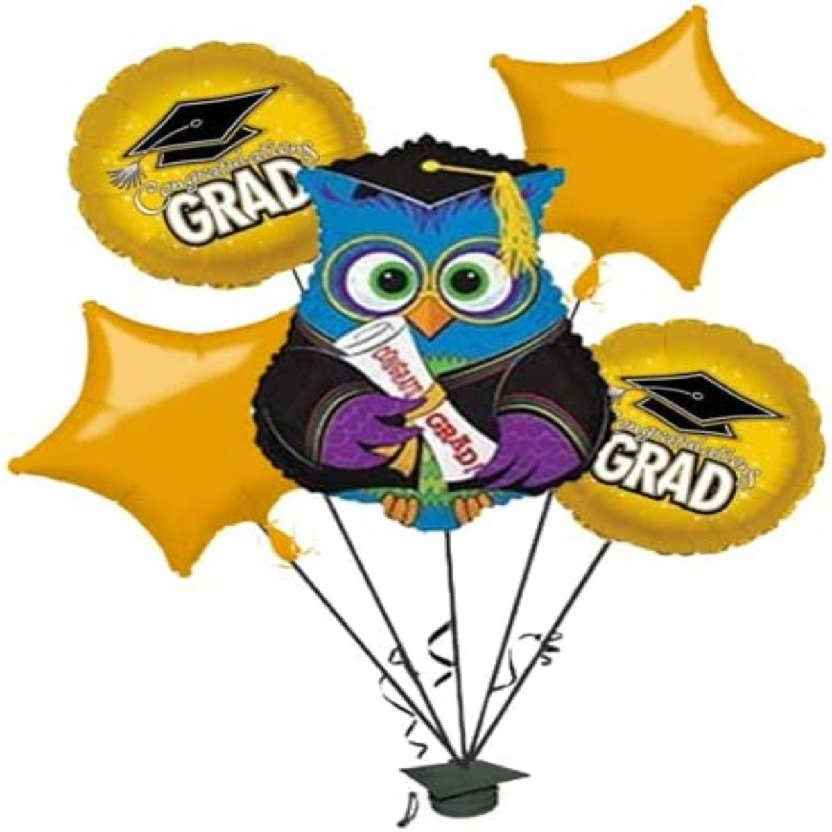 PMU Graduation Congrats Grad Balloon Bouquet (5/Pkg) Pkg/1