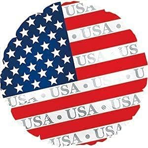 PMU Patriotic 4th of July USA Star Round 18 Inch Mylar-Foil Balloon