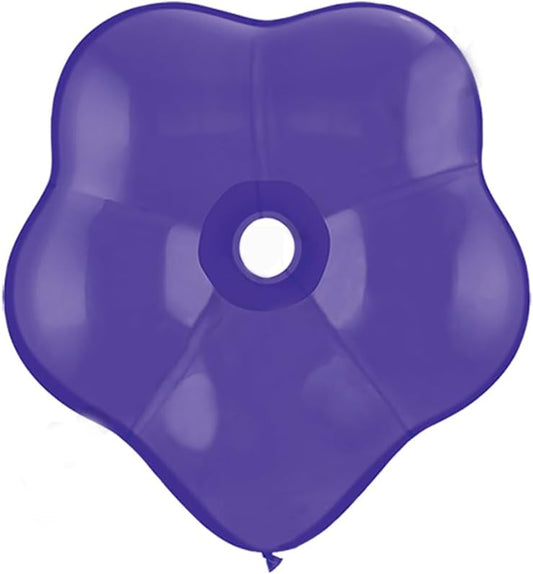 PMU 16 Inches Blossom Flower Shaped Assortment Latex Balloons