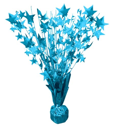 PMU Starburst Balloon Centerpiece - Beautiful Table Centerpieces for Memorial Day, Birthdays, Halloween, Veterans Day Party & Independence Day Celebration - 15in / 7.34cm