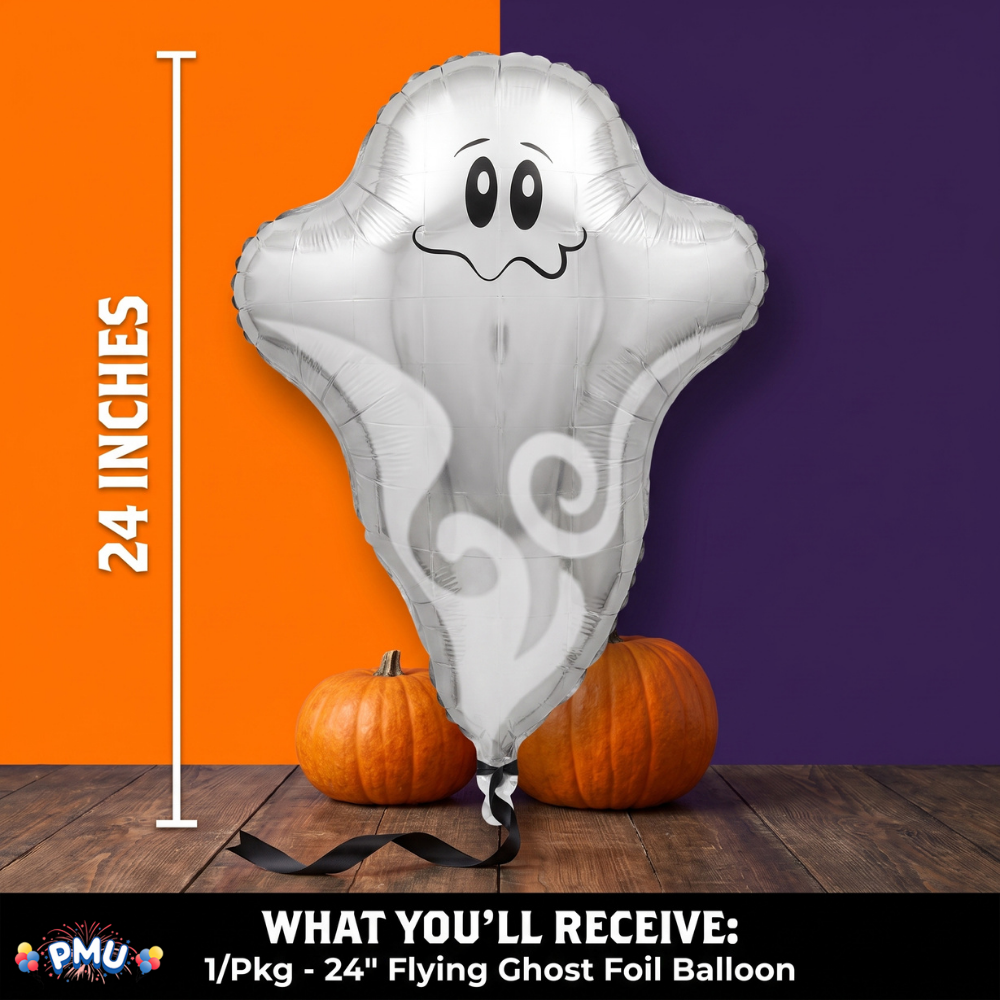 PMU Halloween Mylar Foil Balloons for Halloween Party Decorations, Haunted House, Photo Booth & Spooky Celebrations