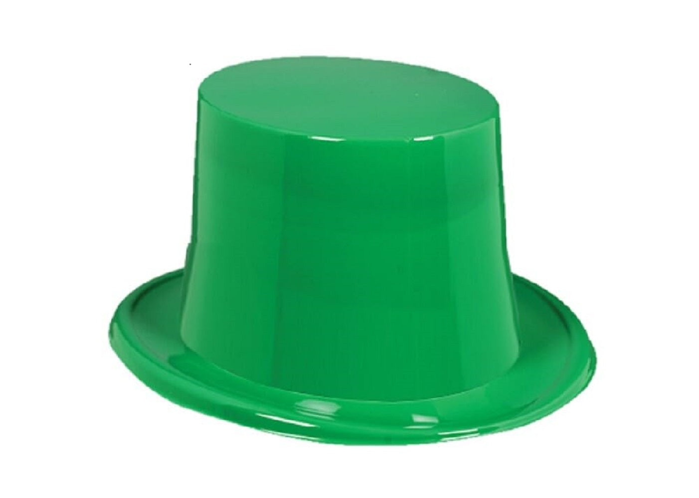 PMU St. Patrick's Day Headwear Decorations and Party Supplies - Plastic Top Hat with Shamrock - Irish Costume, Party Accessory