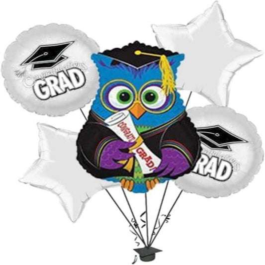 PMU Graduation Congrats Grad Balloon Bouquet (5/Pkg) Pkg/1