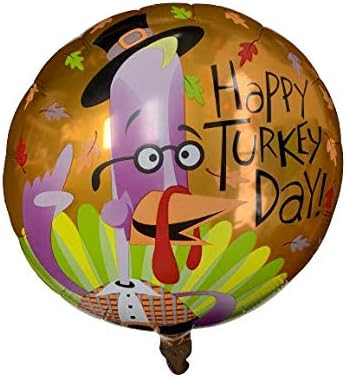 PMU Thanksgiving 18 Inch Mylar-Foil Balloons Pkg/1