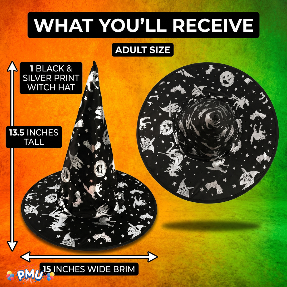 PMU Halloween Party Accessories Decoration Costume Witch Hats