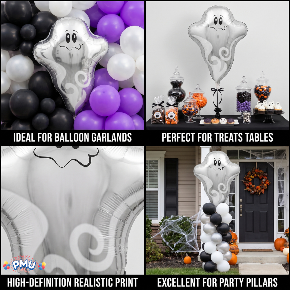 PMU Halloween Balloons Mylar-Foil