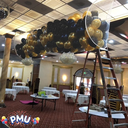 PMU Balloon Release - Reusable Balloon Netting - Balloon Drop Release for Birthday Celebration, Graduation, New Year’s Eve Party Supplies