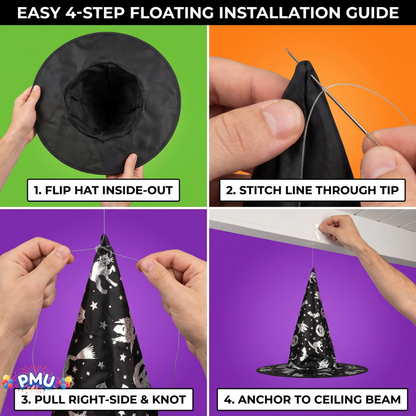 PMU Halloween Party Accessories Decoration Costume Witch Hats