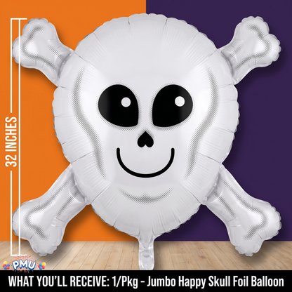 PMU Halloween Foil Balloons 18 Inch, Fun Mylar Balloons for Halloween Party Décor