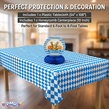 Oktoberfest Party Supplies Set Tableware Favors 138 Pcs for 8 Guests