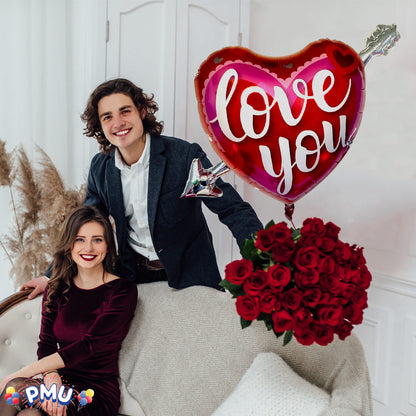 PMU Valentine's Day Mylar - Foil Balloons Proposal, Special Events, Photo Props Party Decoration and Accessories