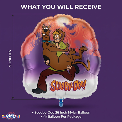 PMU 25 Pc Scooby-Doo 36 Inch Mylar Balloon For Birthday, Party Supplies & Decorations Halloween