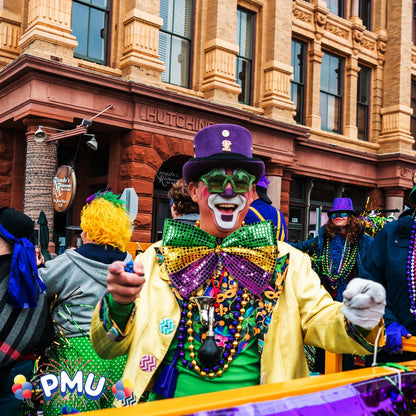 PMU Mardi Gras Jester, Crawfish, Sequin Hat, Headband Costume Accessory