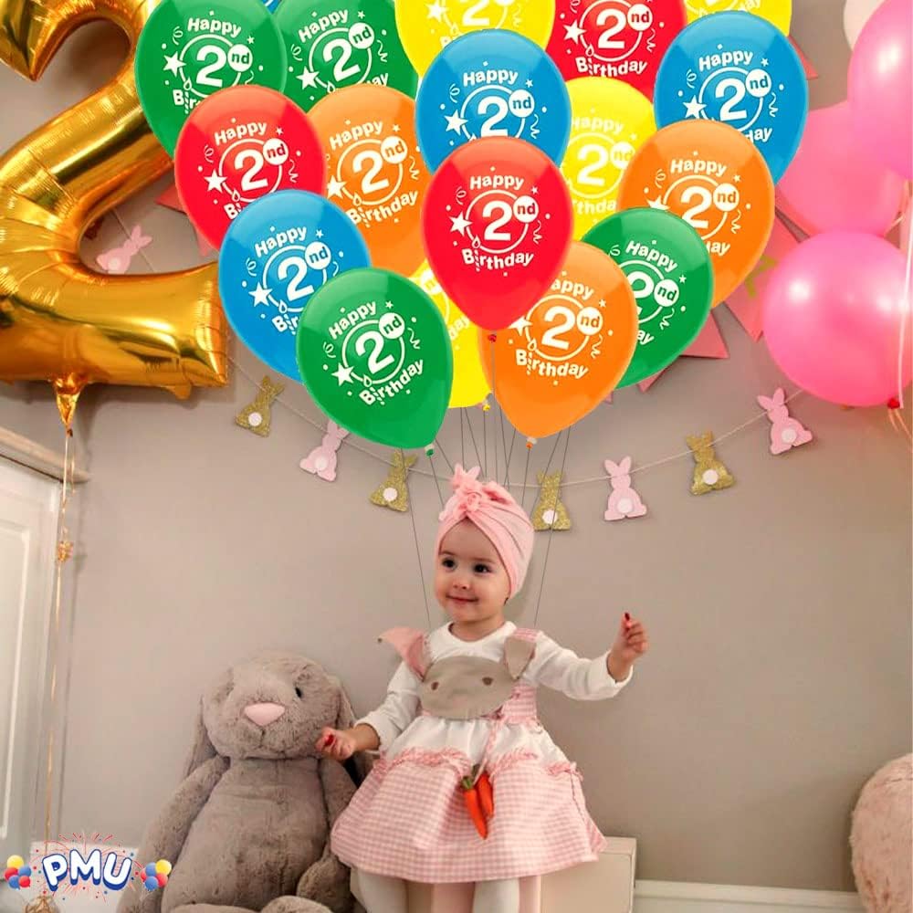 PMU Happy Birthday Balloons 12 Inch Latex (Assorted, Color)