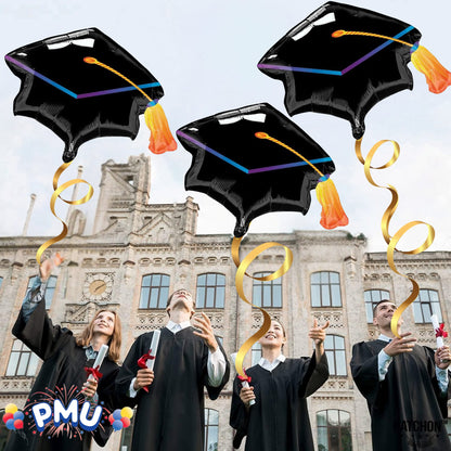 PMU Graduation Congrats Grad Star Shape 30 Inch Mylar Balloon