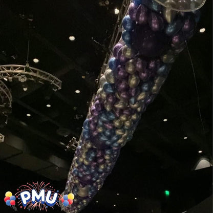 PMU Balloon Release - Reusable Balloon Netting - Balloon Drop Release for Birthday Celebration, Graduation, New Year’s Eve Party Supplies