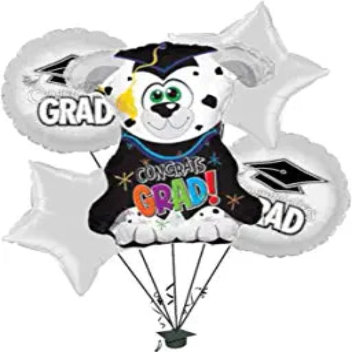 PMU Graduation Congrats Grad Balloon Bouquet (5/Pkg) Pkg/1