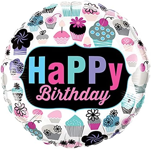 PMU Happy Birthday 18 Inch Mylar-Foil Balloon