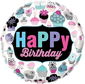 PMU Happy Birthday 18 Inch Mylar-Foil Balloon