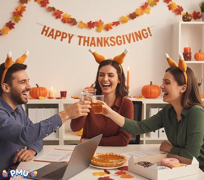 Thanksgiving Headband Turkey Drumstick Headband for Thanksgiving Party Costume Accessories Turkey Legs Drumstick Boppers