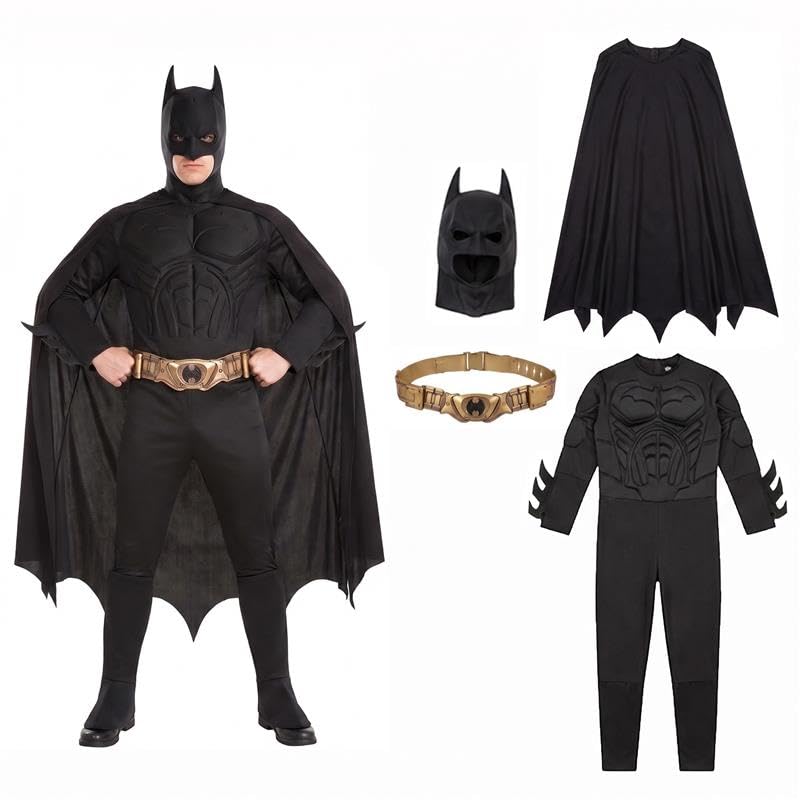 PMU Men's Halloween Costume, Horror Halloween Costume for Men, Hooded Robe