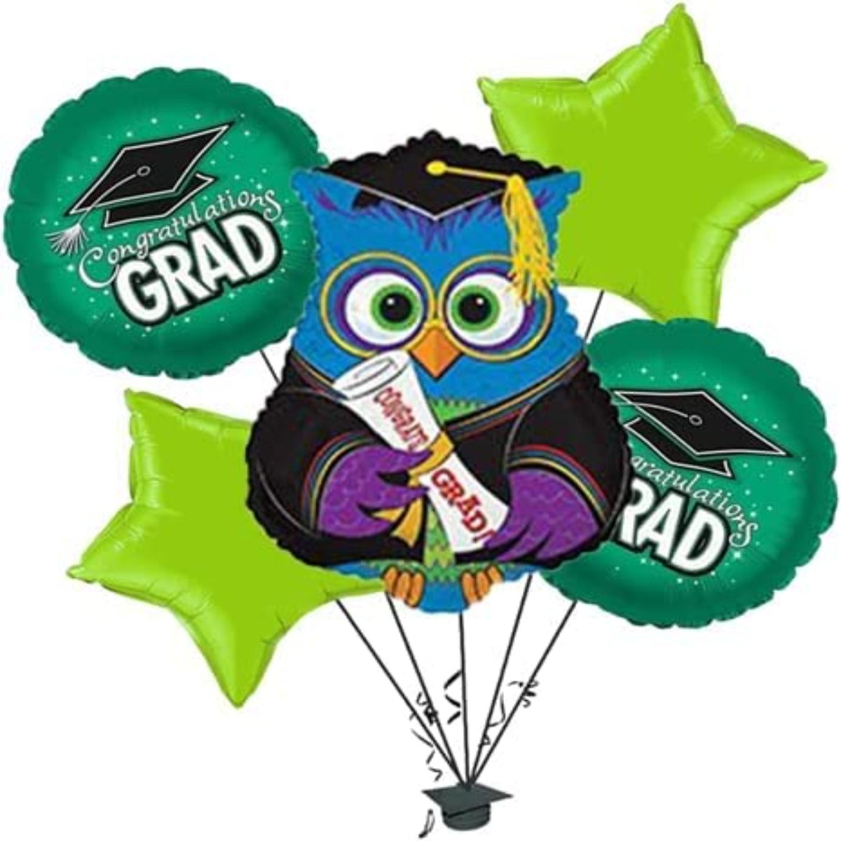 PMU Graduation Congrats Grad Balloon Bouquet (5/Pkg) Pkg/1