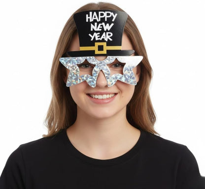 PMU Happy New Year Sunglasses – Party Glasses for 2026 Celebration, New Year’s Eve Decorations, Festive Photo Booth Props