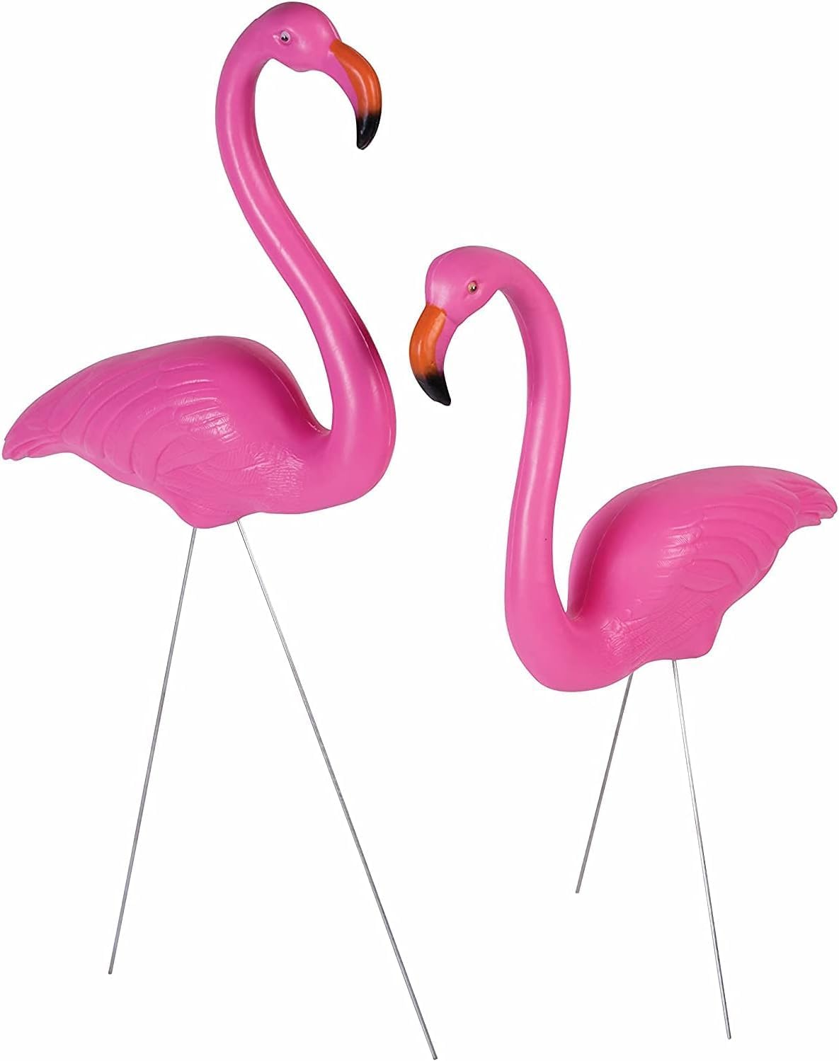 PMU Luau Paradise Lawn Flamingo Decor - Large Flamingo for Lawn & Yard Ornaments - Perfect Outdoor Decor for Luau Tropical Party, Home, Yard, Lawn