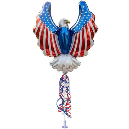 PMU 9 inch Pre-Inflated Emoji and Patriotic Balloons with Stick
