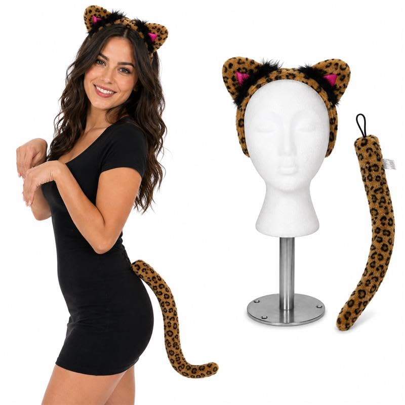 PMU Halloween Costume Accessories, Headband, Tail, Wings, Halo & Pirate Hat