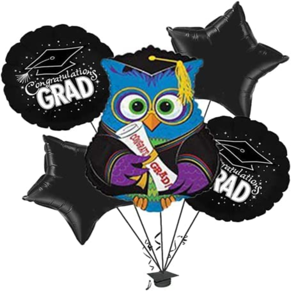 PMU Graduation Congrats Grad Balloon Bouquet (5/Pkg) Pkg/1