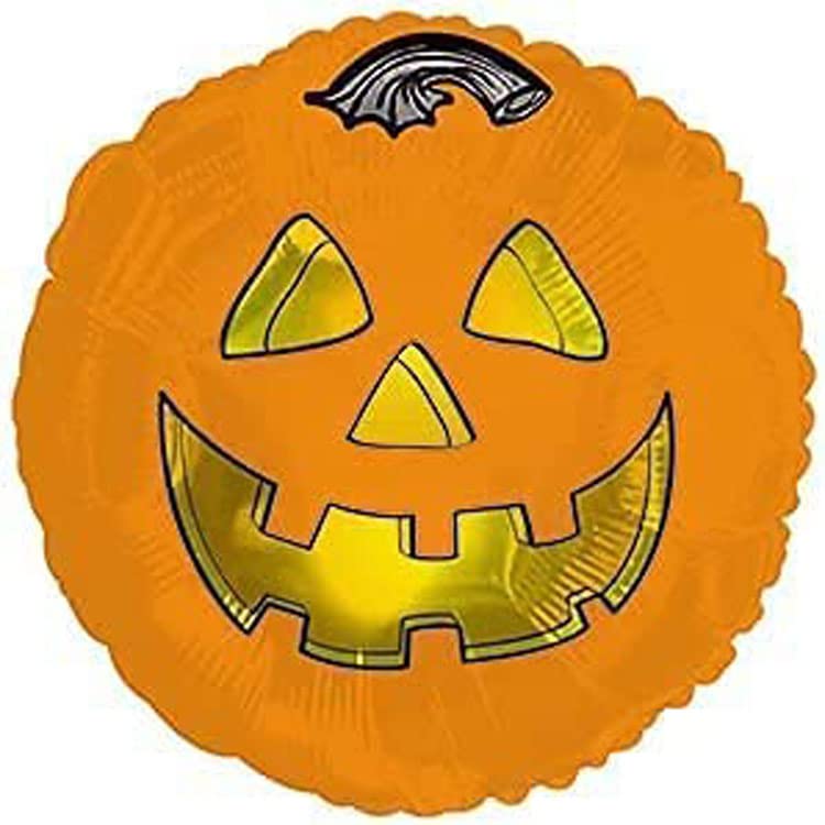 PMU Halloween Foil Balloons 18 Inch, Fun Mylar Balloons for Halloween Party Décor