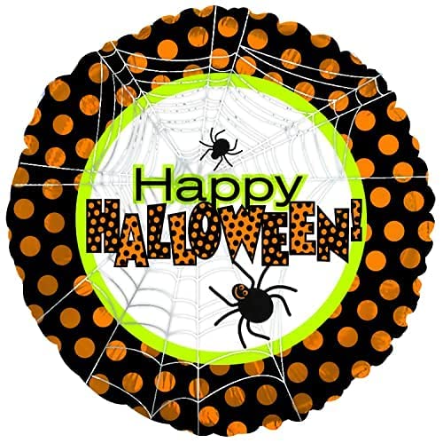 PMU Halloween Foil Balloons 18 Inch, Fun Mylar Balloons for Halloween Party Décor