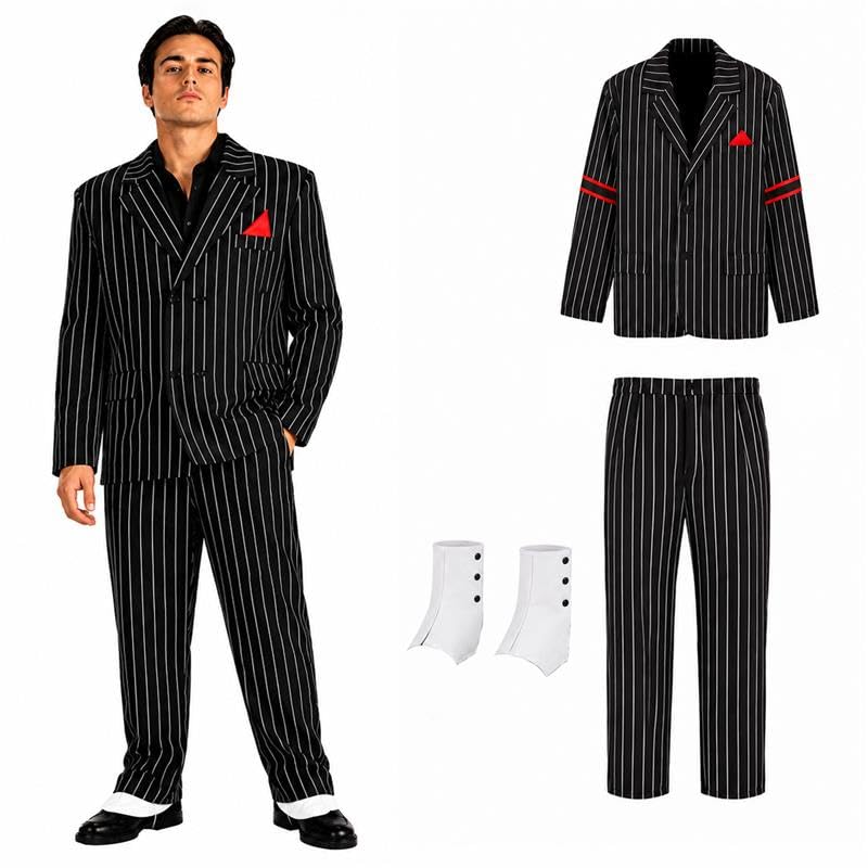 PMU Men's Halloween Costume, Horror Halloween Costume for Men, Hooded Robe