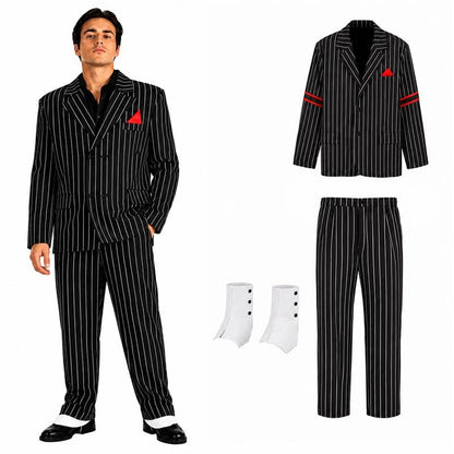 PMU Men's Halloween Costume, Horror Halloween Costume for Men, Hooded Robe