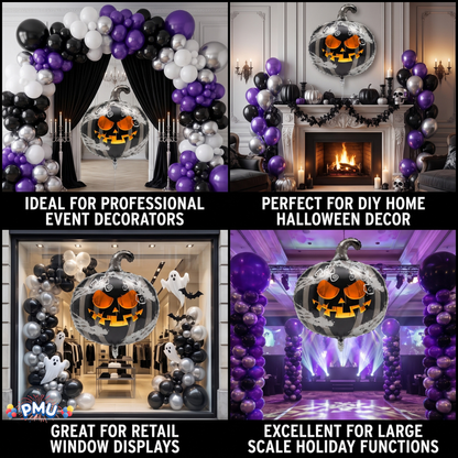 PMU Halloween Mylar Foil Balloons for Halloween Party Decorations, Haunted House, Photo Booth & Spooky Celebrations