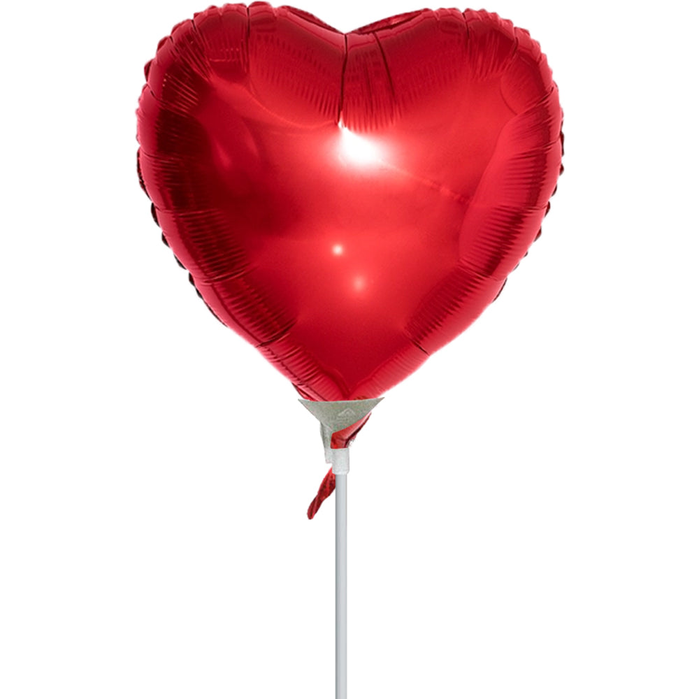 PMU Heart Shaped Happy Valentine's Day Balloons 18-Inch Mylar Idea Gift for Him or Her & Valentine Party Decorations